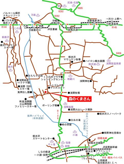 北軽井沢地図